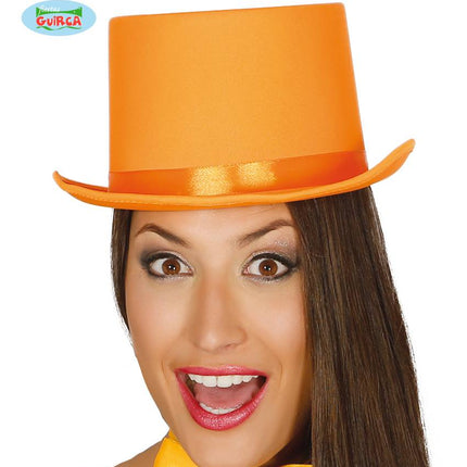 Feestbazaar Hoge hoed oranje