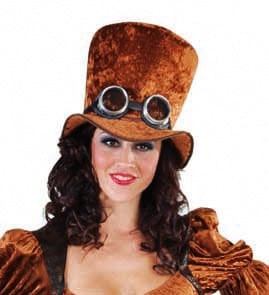 Feestbazaar Hoge hoed Steampunk elite