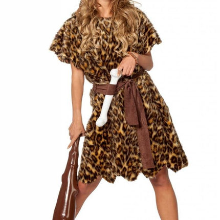 Feestbazaar Holbewoonster verkleedkleding vrouw