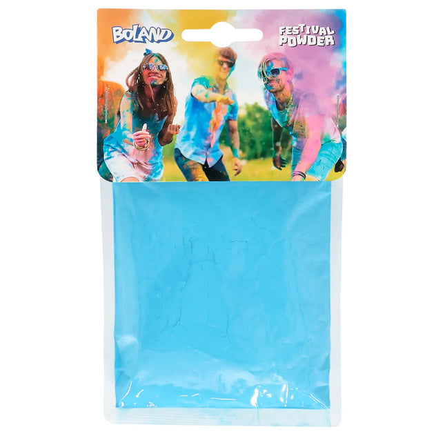 Feestbazaar Holi Kleurpoeder Blauw (70g)