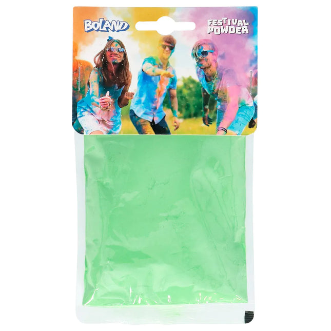 Feestbazaar Holi Kleurpoeder Groen (70g)