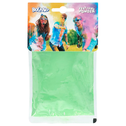 Feestbazaar Holi Kleurpoeder Groen (70g)