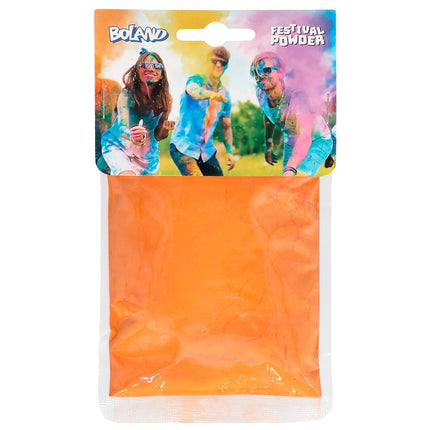 Feestbazaar Holi Kleurpoeder Oranje (70g)