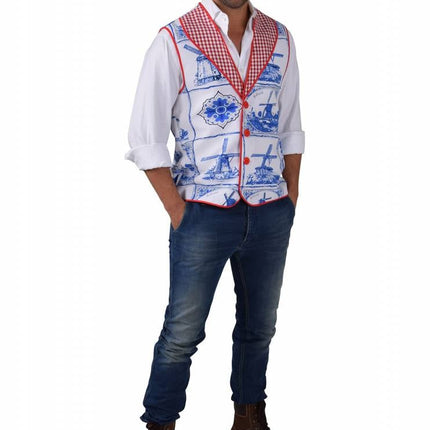 Feestbazaar Hollandse Gilet delftsblauw