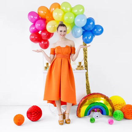 Feestbazaar Honeycomb Bal oranje - 20cm