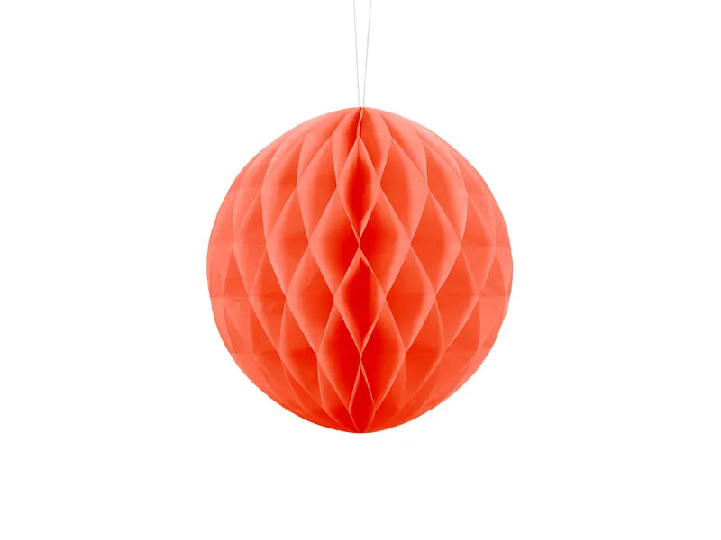 Feestbazaar Honeycomb Bal oranje - 20cm
