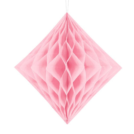 Feestbazaar Honeycomb Diamant Licht Roze (20cm)