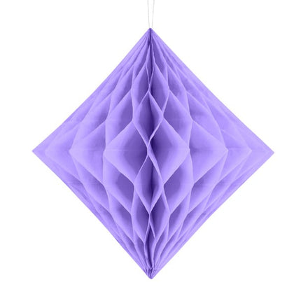 Feestbazaar Honeycomb Diamant Lila 30cm