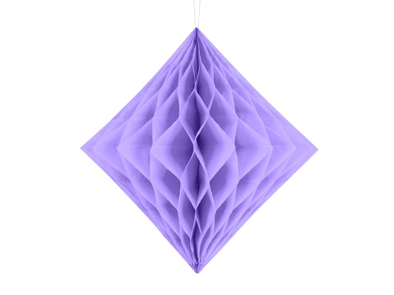 Feestbazaar Honeycomb Diamant Lila 30cm