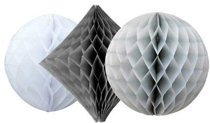 Feestbazaar Honeycomb Set Chique Grijs (3st)