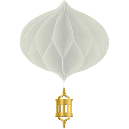 Feestbazaar Honeycomb Set Ramadan Goud/Blauw/Wit (3st)