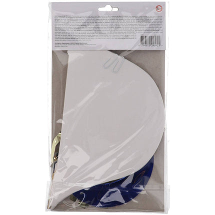 Feestbazaar Honeycomb Set Ramadan Goud/Blauw/Wit (3st)
