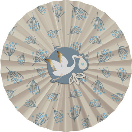 Feestbazaar Honeycomb Waaier Blooming Baby Boy (3st)