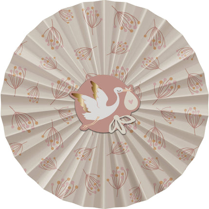 Feestbazaar Honeycomb Waaier Blooming Baby Girl (3st)