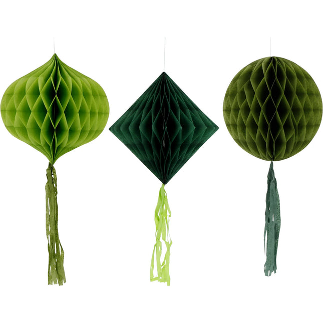 Feestbazaar Honeycombs Serene Sage Groen (3st)