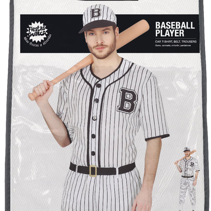 Feestbazaar Honkbal Speler Kostuum White Mays