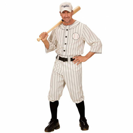 Feestbazaar Honkbal Speler Man Kostuum