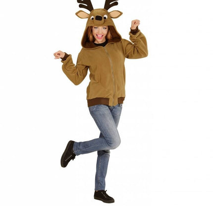 Feestbazaar Hoodie vest Rendier