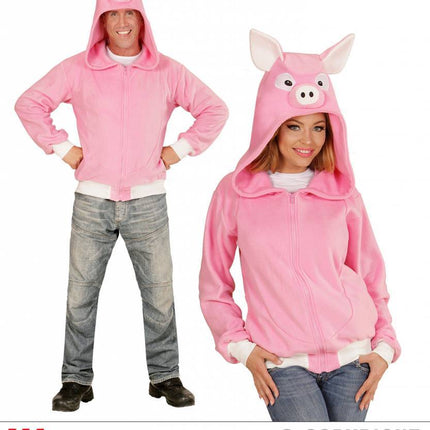 Feestbazaar Hoodie Vest Varken