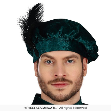 Feestbazaar Hoofdpiet Kostuum Groen/Zwart