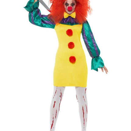 Feestbazaar Horror Clown Jurkje Dames Klassiek