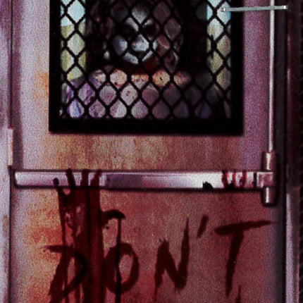 Feestbazaar Horror Doek Bloody Door 180 x 80cm