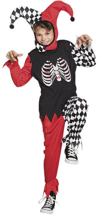 Feestbazaar Horror Harlequin kostuum kind