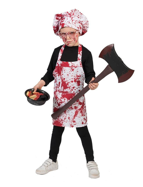 Feestbazaar Horror Slagersoutfit kind Halloween