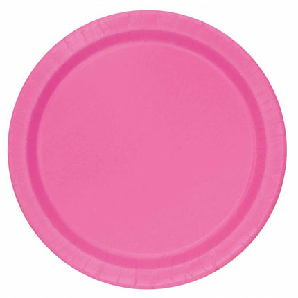 Feestbazaar Hot Pink Borden 23cm