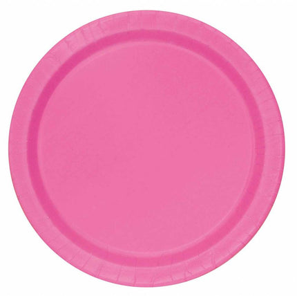 Feestbazaar Hot Pink Borden 23cm