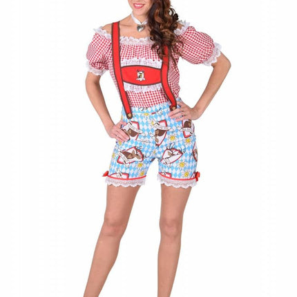 Feestbazaar Hotpants lederhose dames