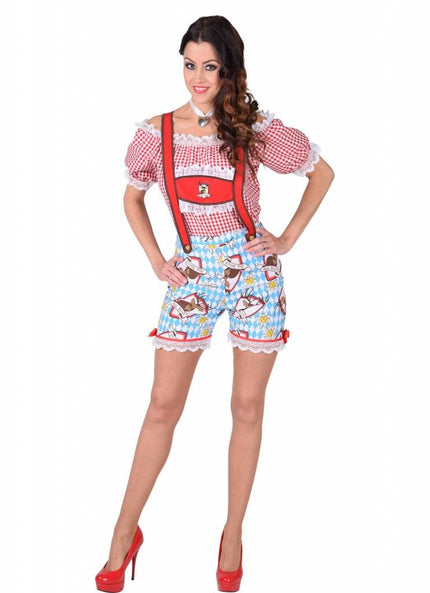 Feestbazaar Hotpants lederhose dames