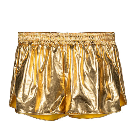 Feestbazaar Hotpants Shiny Goud Stretch