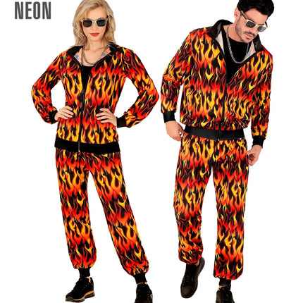 Feestbazaar Hotshot Trainingspak Vlammen Unisex