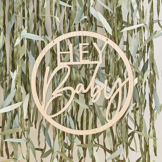 Feestbazaar Houten Hanger Geboorte ''Hey Baby''