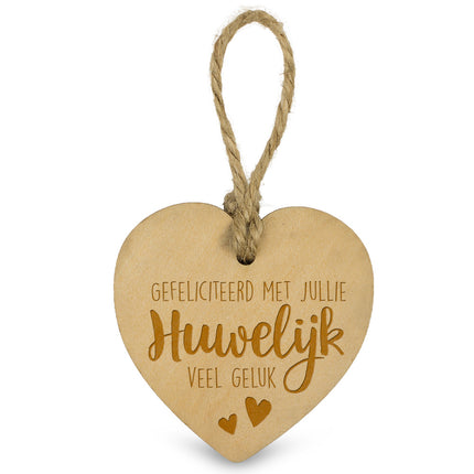 Feestbazaar Houten Hartje Huwelijk