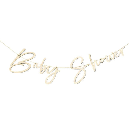 Feestbazaar Houten Slinger Decoratie Baby Shower