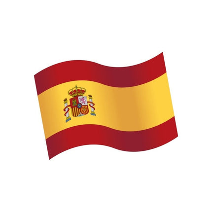 Feestbazaar Houten Tafeldecoratie Spaanse Vlag (16st)