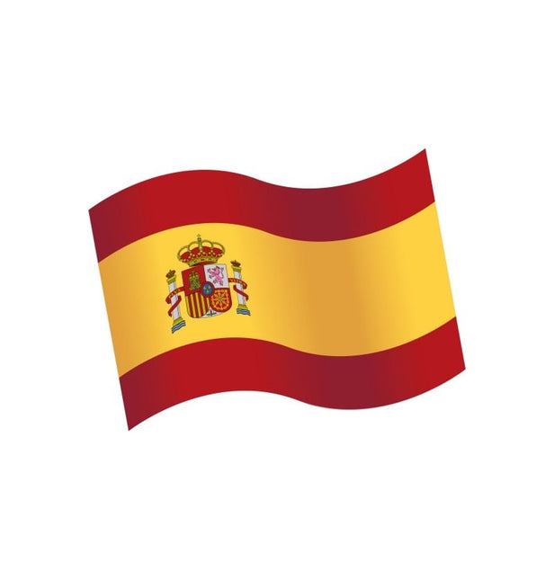 Feestbazaar Houten Tafeldecoratie Spaanse Vlag (16st)