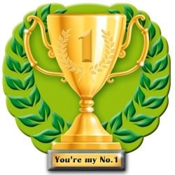 Feestbazaar Huldebord You're My No. 1 - 49cm
