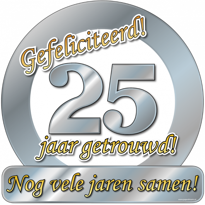Feestbazaar Huldeschild 25 Jaar Getrouwd
