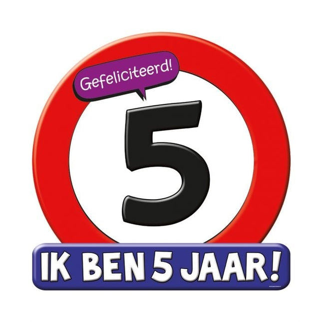 Feestbazaar Huldeschild 5 Jaar Kind