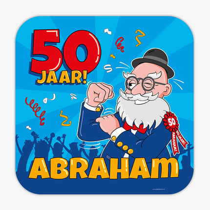 Feestbazaar Huldeschild 50 Jaar Abraham Cartoon