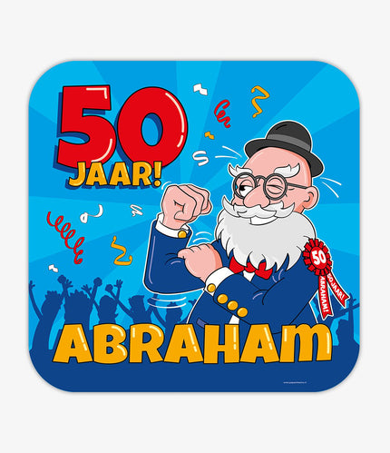 Feestbazaar Huldeschild 50 Jaar Abraham Cartoon