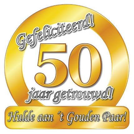 Feestbazaar Huldeschild 50 Jaar Getrouwd