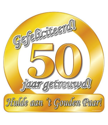 Feestbazaar Huldeschild 50 Jaar Getrouwd