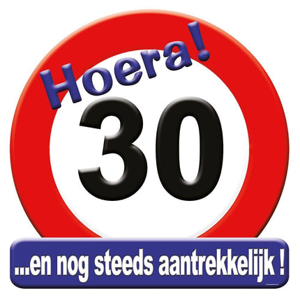 Feestbazaar Huldeschild Hoera 30 Jaar