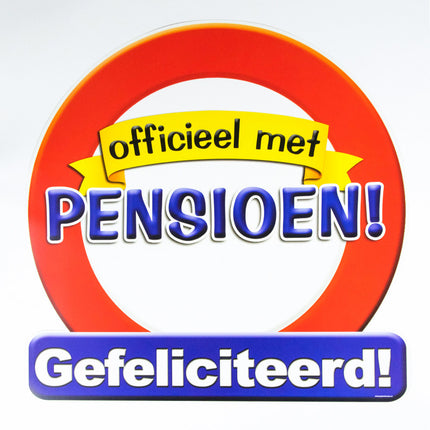 Feestbazaar Huldeschild Officieel met Pensioen