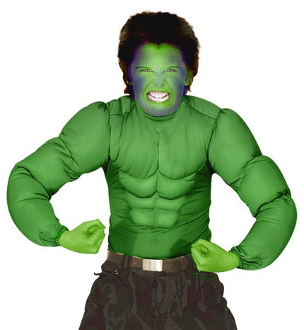 Feestbazaar Hulk spierballen shirt kind