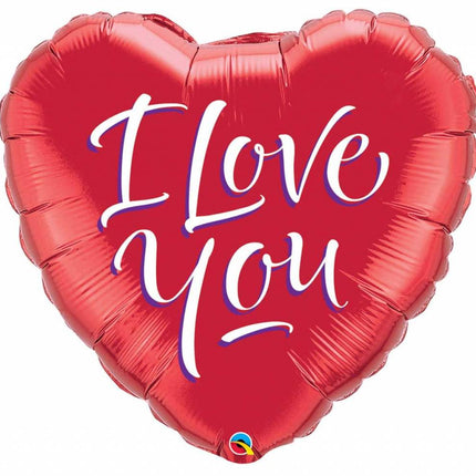 Feestbazaar I Love You - Hart Ballon 46cm